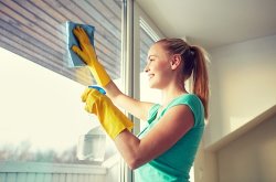 What is the best thing to clean windows with?