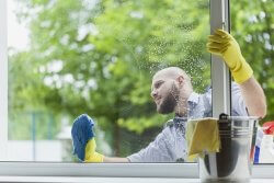 What is included in window cleaning?
